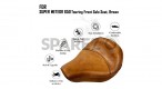 For Royal Enfield Super Meteor 650 Tan Customized Touring Front Solo Seat - SPAREZO